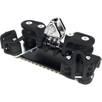 Lewmar Size 1 HTX TB Car With Upstand, Double Control Sheaves &amp; Cleat