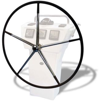 Lewmar 40" Mini Maxi Wheel, 10 Spoke with Hide Cover and Spats.