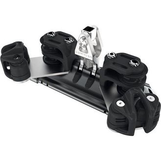 Lewmar Size 1 TB Mainsheet Car With Upstand, Pair Of Double Control Line Sheaves &amp; Cleats