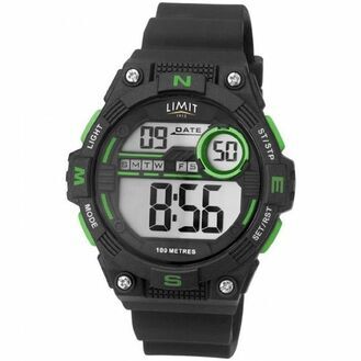 Limit Digital Countdown Watch - Black/Lime