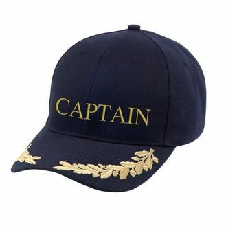 Nauticalia 'Captain & Gold Leaf' Yachting Cap
