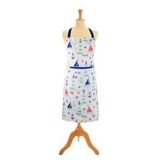 Nauticalia - Nautical Apron with Pocket, 89x70cm