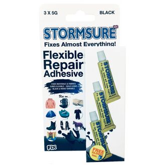 Stormsure Flexible Repair Adhesive - 3 x 5g (Black)