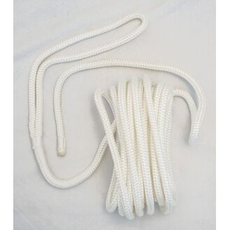 Meridian Zero Double Braided Polyester Mooring Lines - White