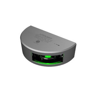 Lopolight 2nm 112,5° Starboard Sidelight, Vertical Mount with 6 Metre Cable