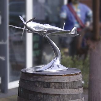 Large Aluminium Spitfire Sculpture 80cm