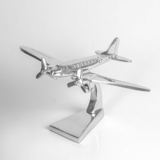 Aluminium DC3 Dakota Sculpture