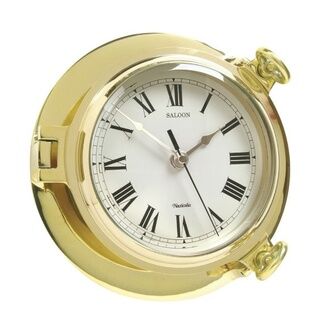 Brass Saloon Clock