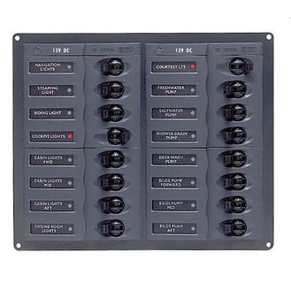 BEP Marine DC Circuit Breaker Panel - 16 Circuits