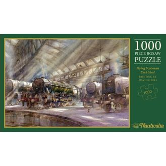 Flying Scotsman at York Shed by David Bell 1,000 Piece Puzzle