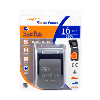 Smartplug 16 Amp - Non-Metallic Inlet with Black Cover Assembly