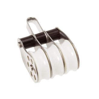 Barton Marine Triple, Fixed Eye, 30 mm Stainless Block