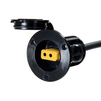 Cannon Flush Black Mount Power Port