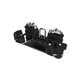 Lewmar HTX TB Car with Shackle, Double Control Sheaves, Beckett and Cleat (Size 2)