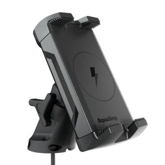 Aqua Amp Vertical Clamping Arm Mount Waterproof Wireless Phone Charger 15W Qi2 - 500 Series