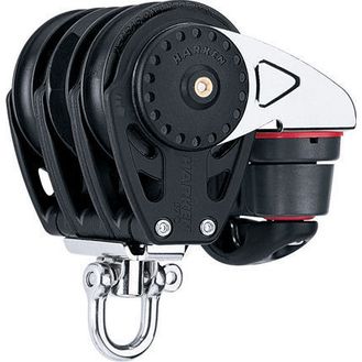 Harken 75 mm Triple Ratchamatic Block Swivel, Cam Cleat