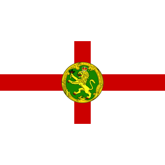 Meridian Zero Alderney Courtesy Flag - 30 x 45cm