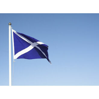 Meridian Zero Sewn Scotland St. Andrew Cross Saltire Flag - 30 x 45cm