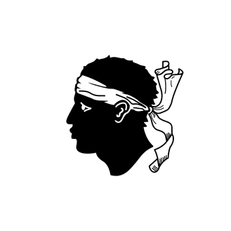 Meridian Zero Corsica Courtesy Flag - 30 x 45cm