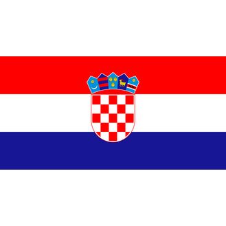 Meridian Zero Croatia Courtesy Flag - 30 x 45cm