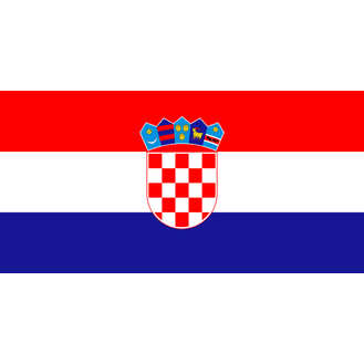 Meridian Zero Croatia Courtesy Flag - 30 x 45cm