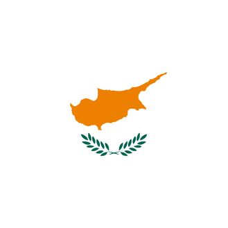 Meridian Zero Cyprus Printed Courtesy Flag - 30 x 45cm