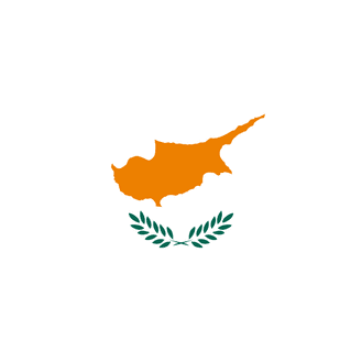 Meridian Zero Cyprus Printed Courtesy Flag - 30 x 45cm