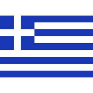 Meridian Zero Greece Courtesy Flag - 30 x 45cm