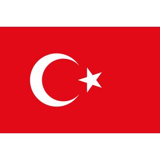 Meridian Zero Turkey Courtesy Flag - 30 x 45cm