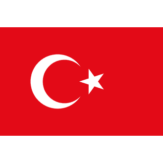 Meridian Zero Turkey Courtesy Flag - 30 x 45cm