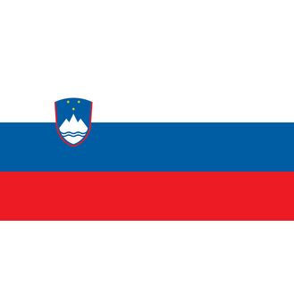 Meridian Zero Slovenia Courtesy Flag - 30 x 45cm