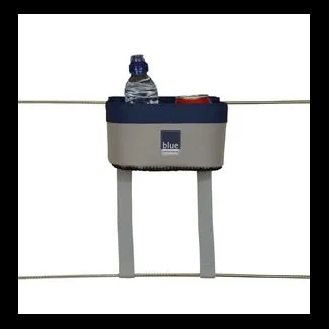Blue Performance Can Holder For Railing Mount