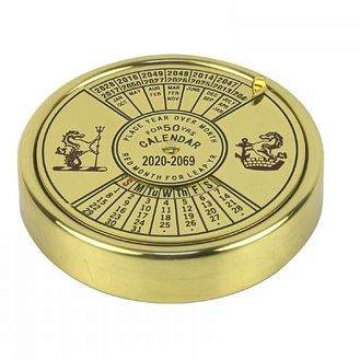 Nauticalia Brass 50-Year Calendar Paperweight