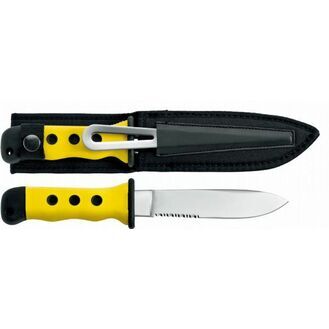 Meridian Zero Yellow Sheath Knife with Shackle Key/Spike