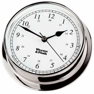Weems & Plath Endurance 125 Quartz Clock (Chrome)