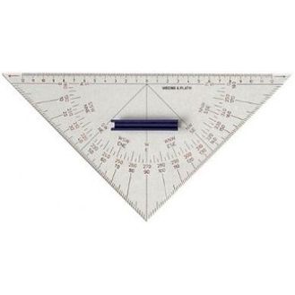 Weems &amp; Plath Chart Plotting Protractor Triangle with Handle