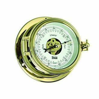 Weems & Plath Endurance II 105 Open Dial Barometer (Chrome and Brass)