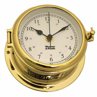 Weems & Plath Endurance II 115 Porthole Quartz Clock (Chrome or Brass)