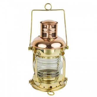 Nauticalia Brass &amp; Copper Anchor Lamp - Oil