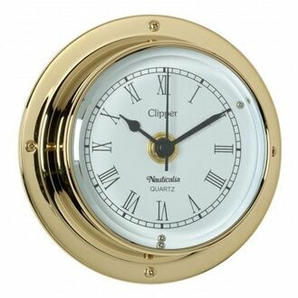Nauticalia QuickFix Brass Clipper Clock