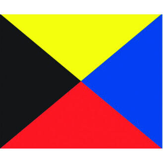 Talamex Signal Flag Z (30cm x 36cm)