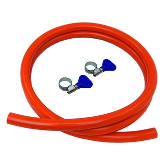 Talamex Gas Hose Thermoplast 8 x 15mm 10M bar 150cm With 2 Ss Clamps