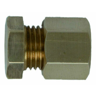 Talamex Endstop Brass With Compression Nut 8mm