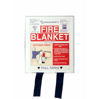 Ocean Safety Compact Fire Blanket - 1.1m x 1.1m