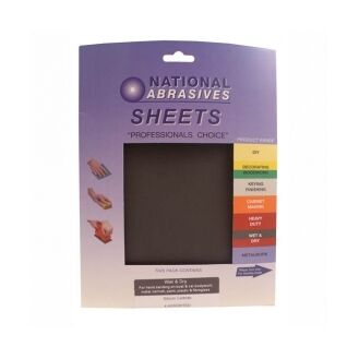 P100 Wet & Dry Aluminium Oxide Sanding Sheets 25 box