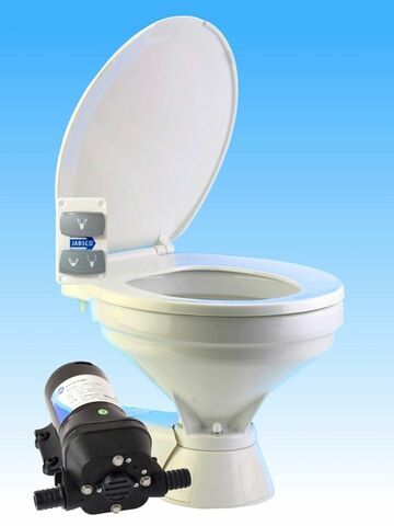 Jabsco Quiet Flush Regular 12V Electric Sea or River Water Flush Toilet Spares - 37245-1092
