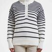 Holebrook Windproof Alison T-Neck Jumper - Off White/Navy additional 1