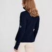 Holebrook Valborg Women's Organic Cotton Navy T-Neck Windproof Jumper additional 3