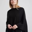 Holebrook Sofie Black Merino Wool Knitted Poncho additional 2