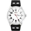 Limit White Dial Pilot Watch With Black PU Leather Effect Strap additional 1